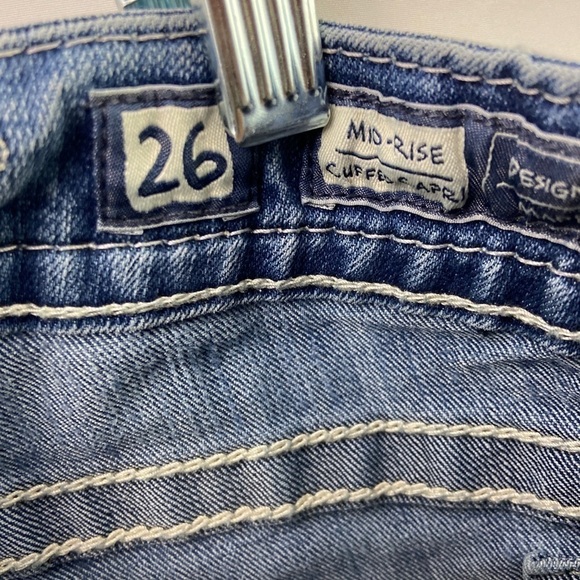 Miss Womens Jeans Mid Rise Cuffed Capri 26 Capris - Picture 9 of 10